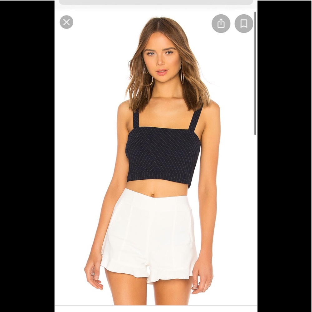 NWT: Macie Crop Top in Dark Navy
L'Academie